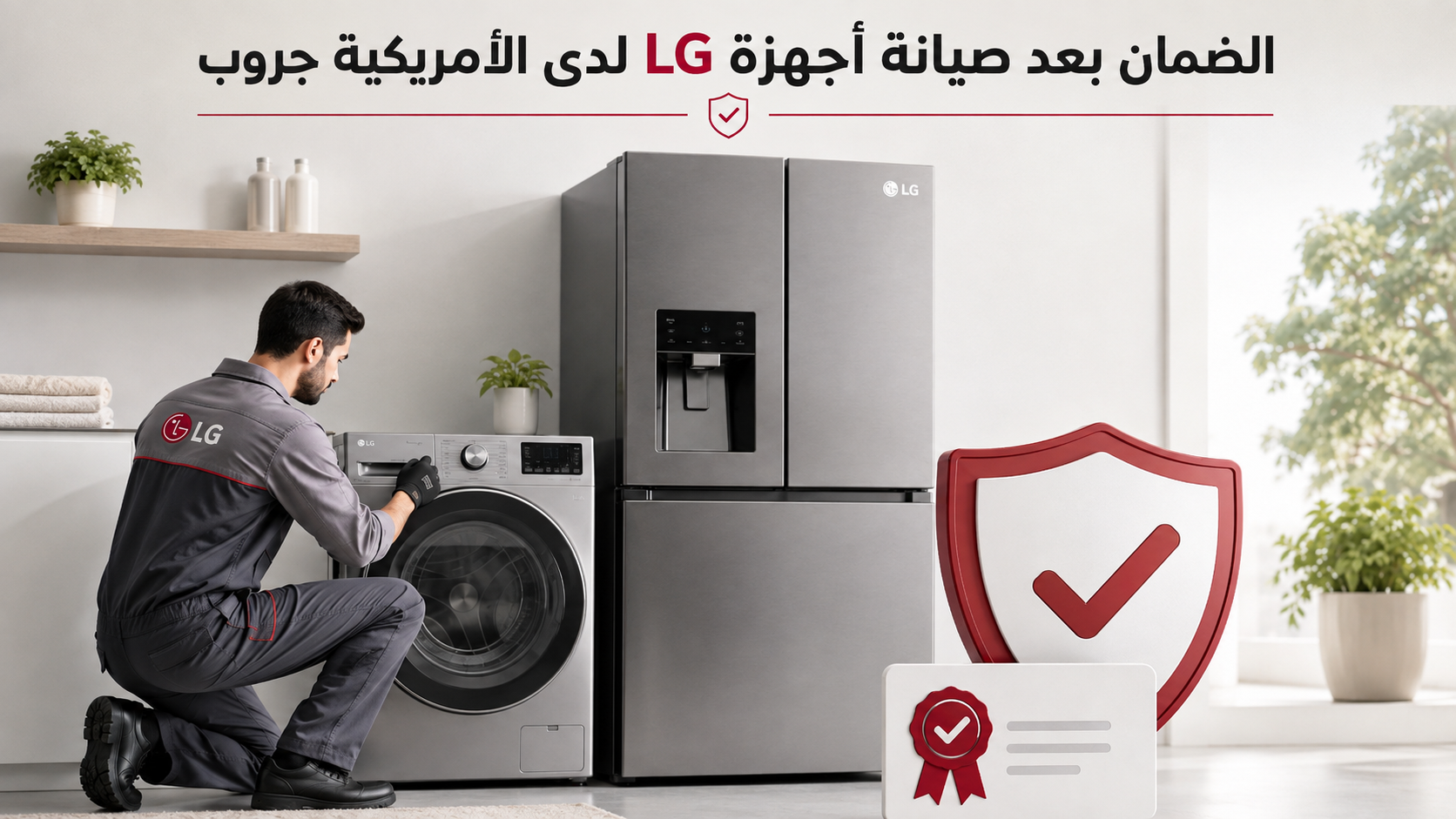 الضمان بعد صيانة أجهزة LG لدى الأمريكية جروب